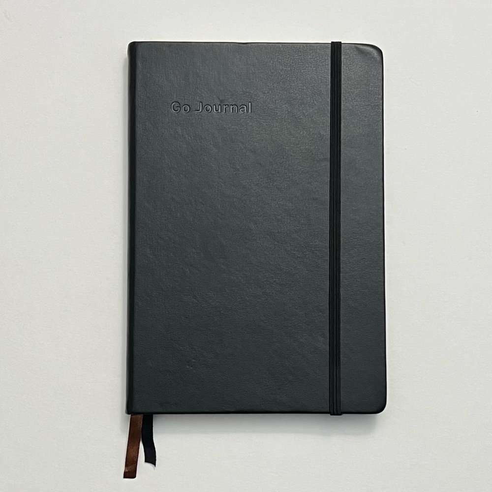 GO Guided Goal Journal For Personal Growth 90 Days Undated Black 6” X 8.5” NEW